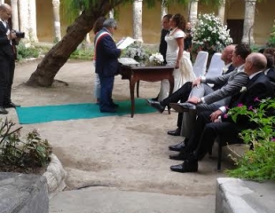 romantico matrimonio al Chiostro di Sorrento....